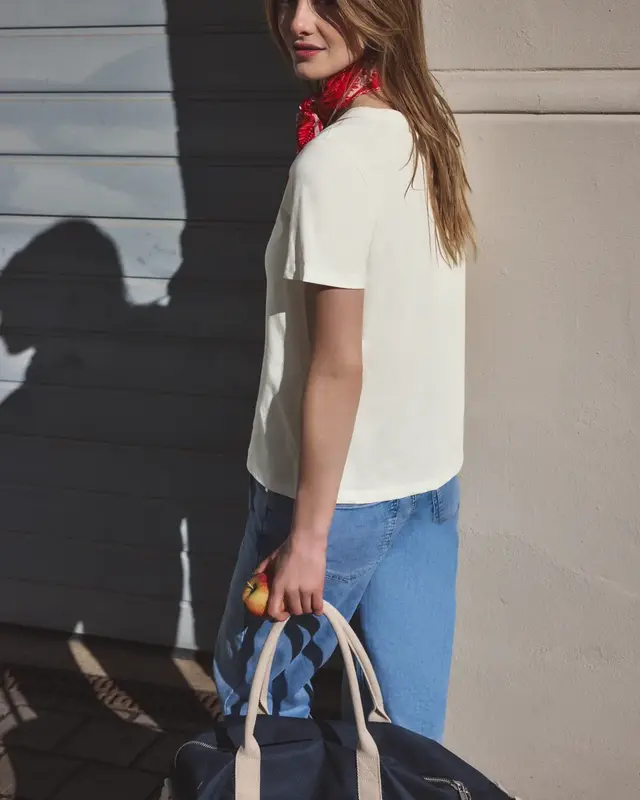 Street One Studio Shirt met Hartjesprint - Off White