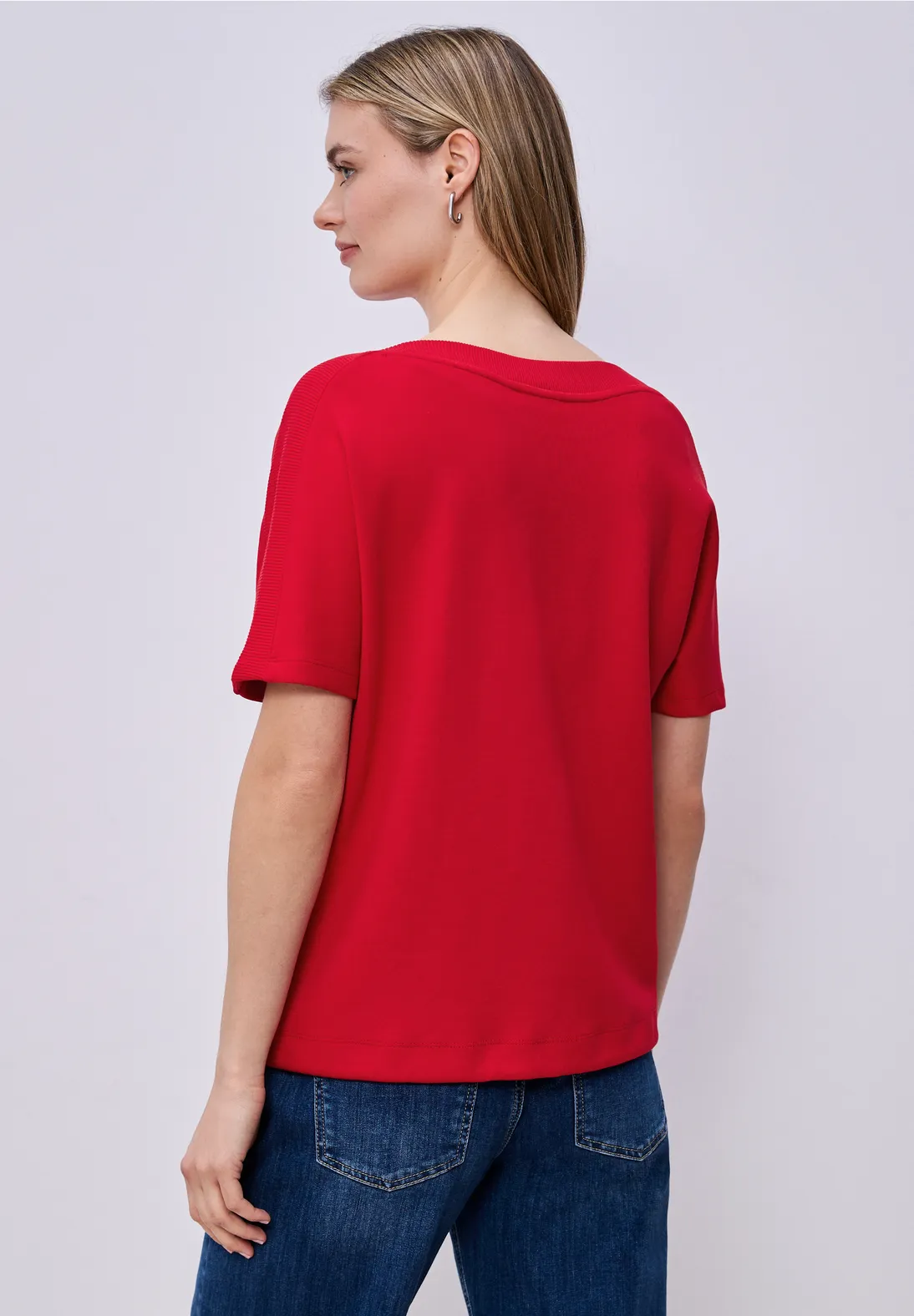 Street One Dropped Shoulder Shirt - Salsa Red