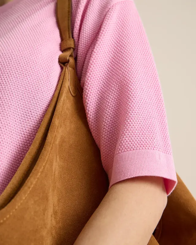 Cecil Short Sleeve Jumper - Light Blush Rose