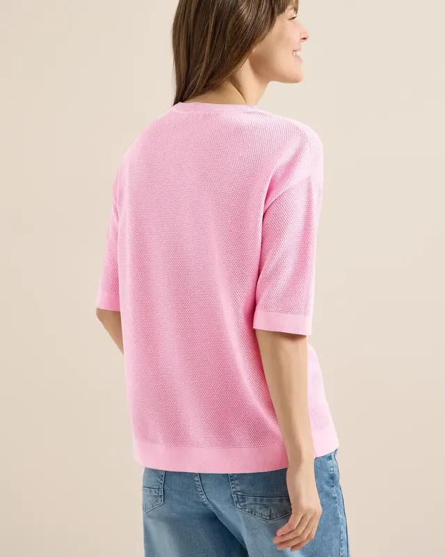 Cecil Short Sleeve Jumper - Light Blush Rose