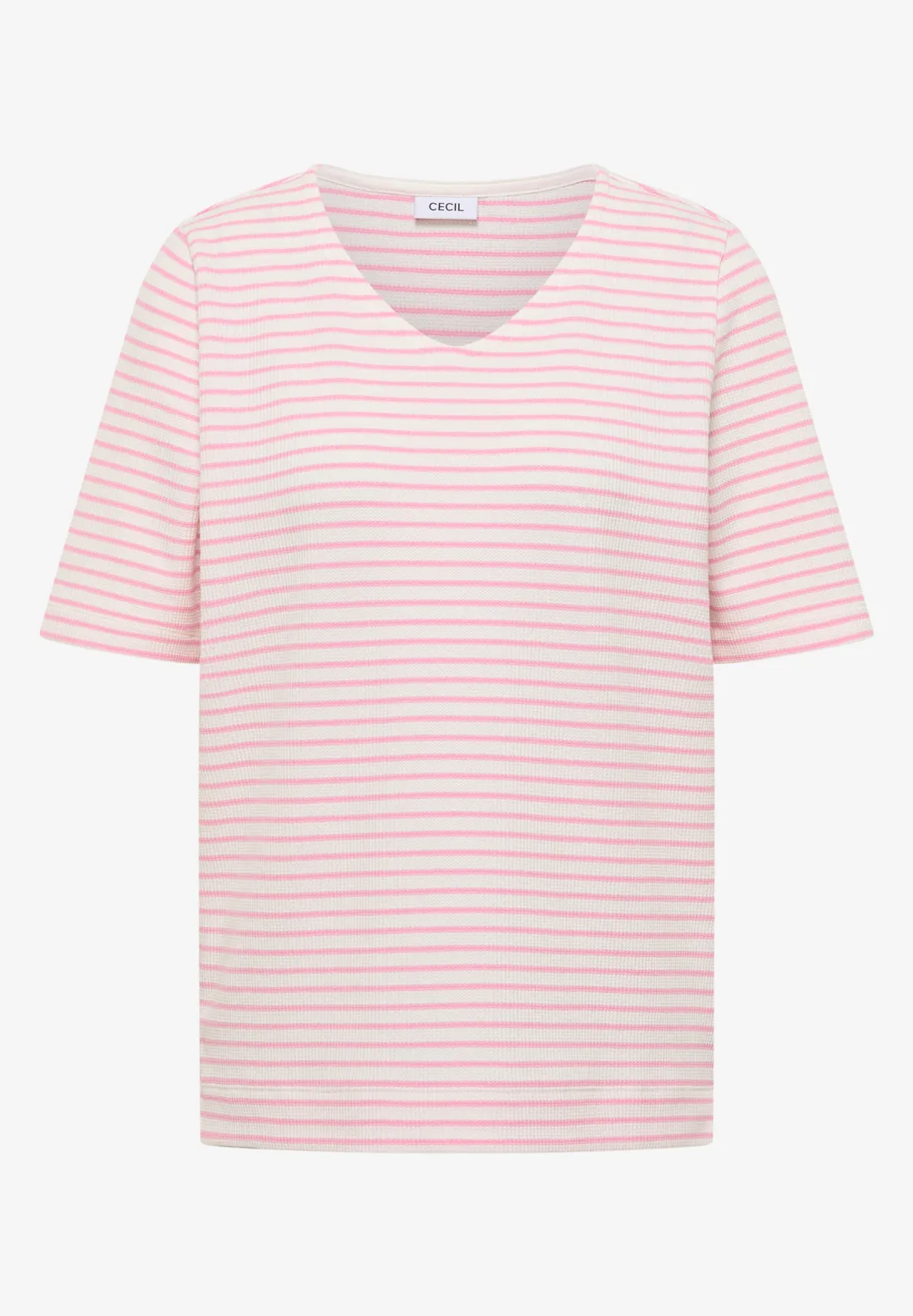 Cecil Shirt mit V-Neck - Light Blush Rose