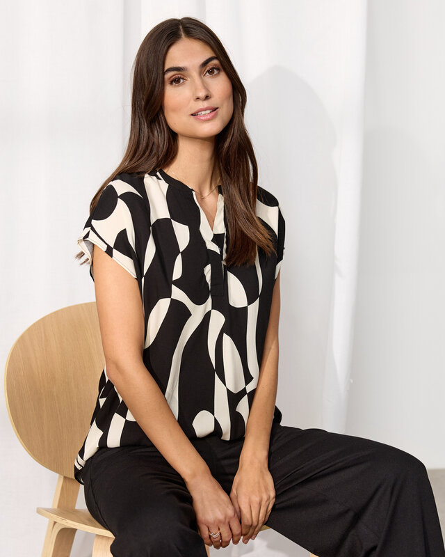 Soyaconcept Blouse Chanise 1 - Black Combi