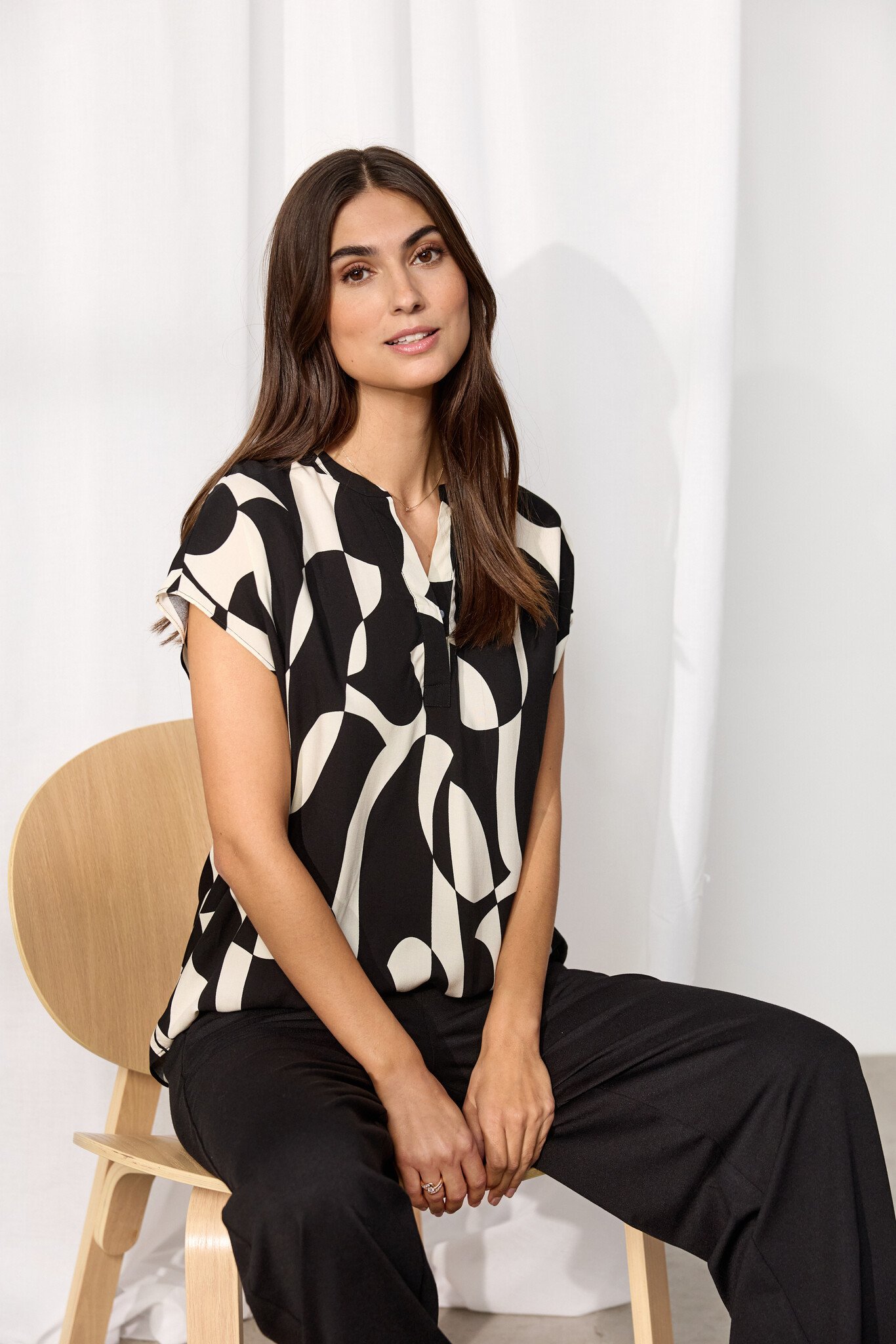 Soyaconcept Bluse Chanise 1 - Black Combi