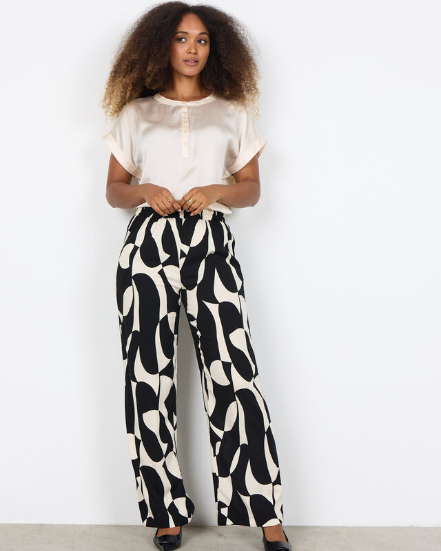 Soyaconcept Pants Chanise 3-B - Black Combi