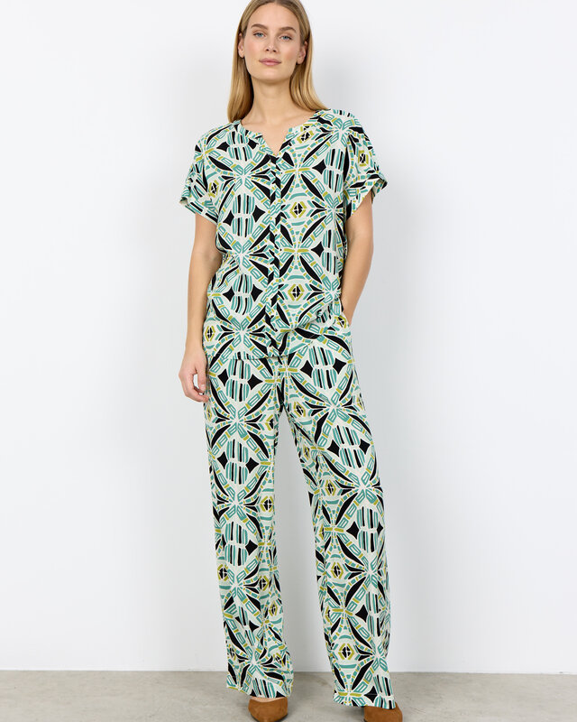 Soyaconcept Blouse Cassiel 1 - Frosty Spruce Combi