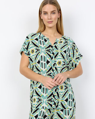 Soyaconcept Bluse Cassiel 1 - Frosty Spruce Combi