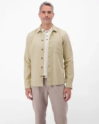 Lerros Shirt, 100% Cotton - Soft Stone