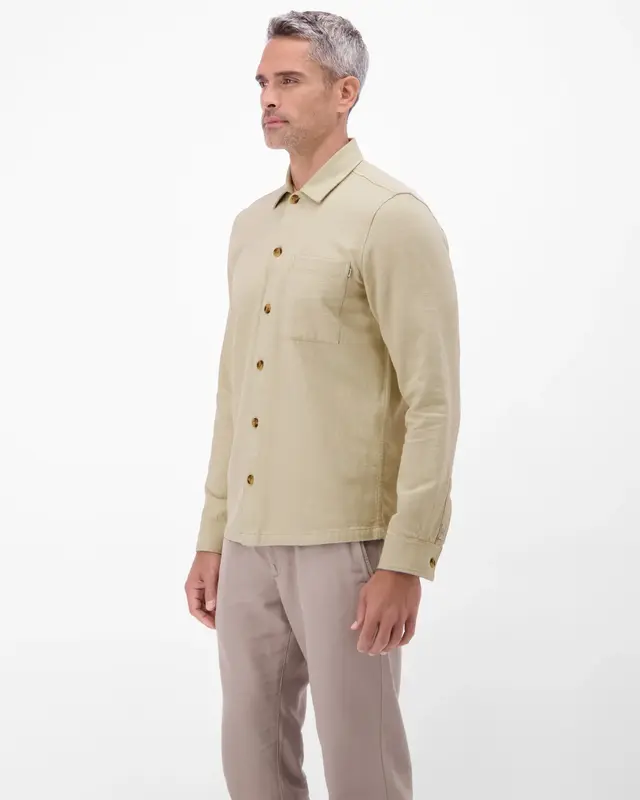 Lerros Shirt, 100% Cotton - Soft Stone
