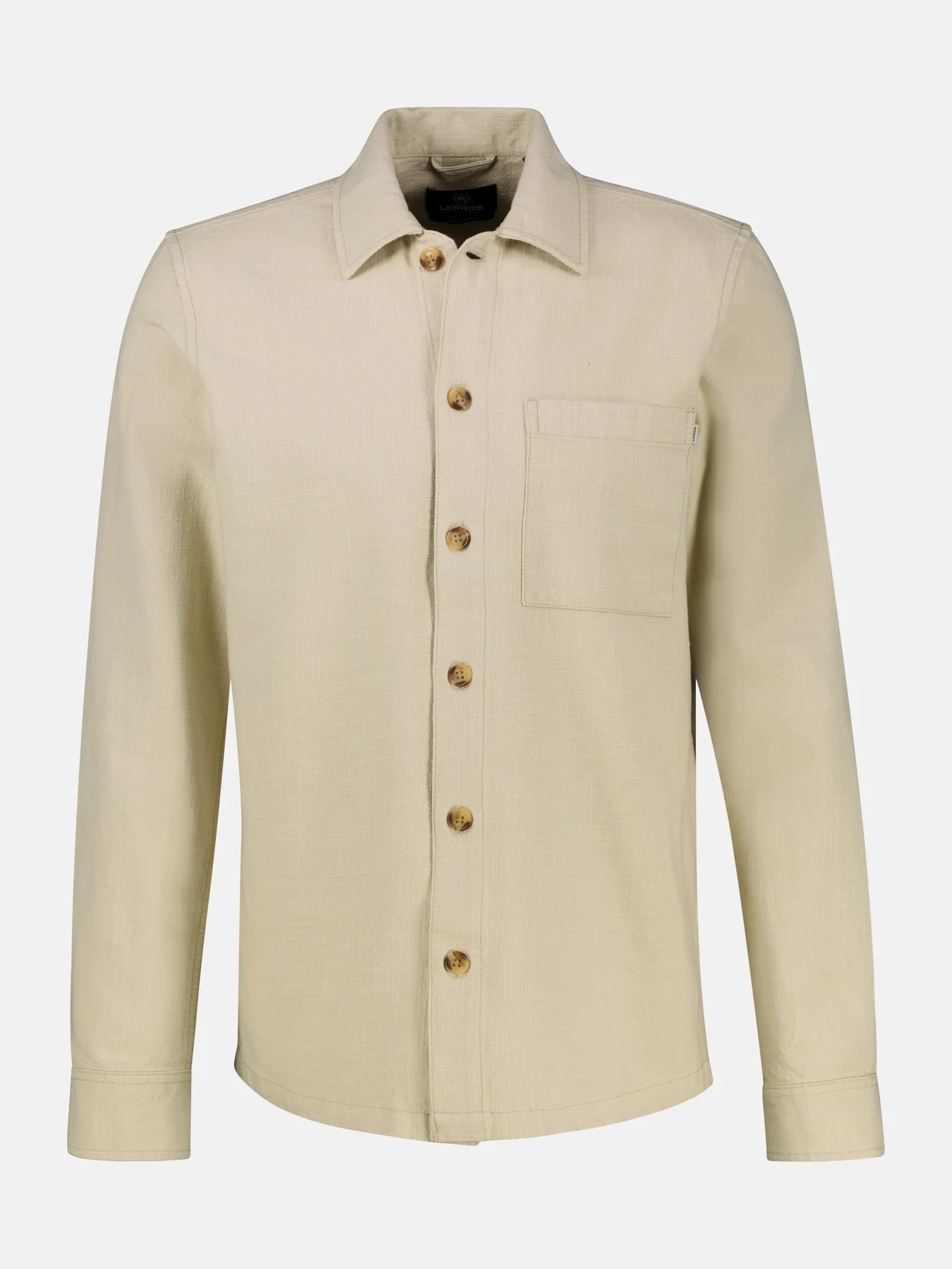 Lerros Shirt, 100% Cotton - Soft Stone