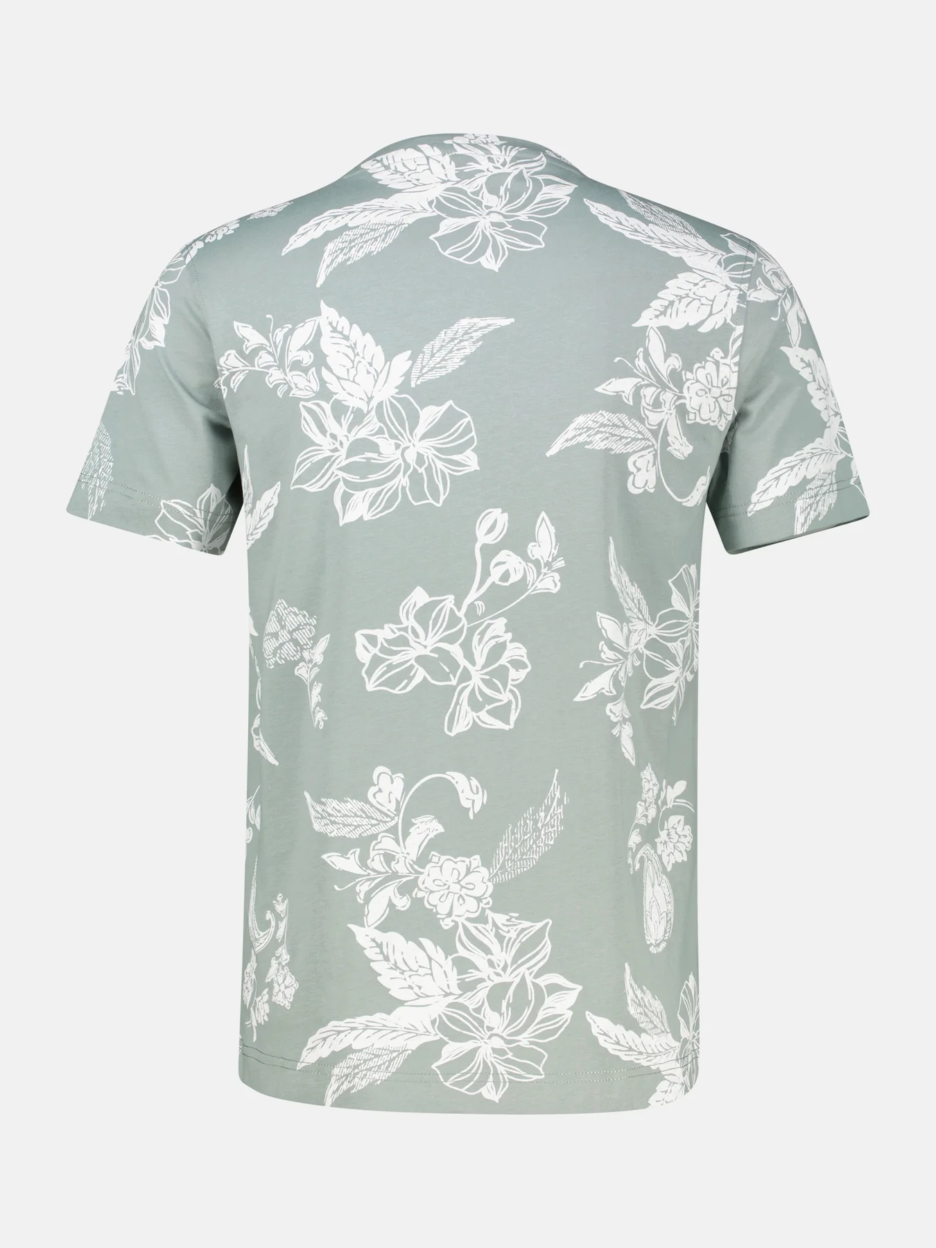 Lerros Print T-Shirt Round Neck - Storm Grey