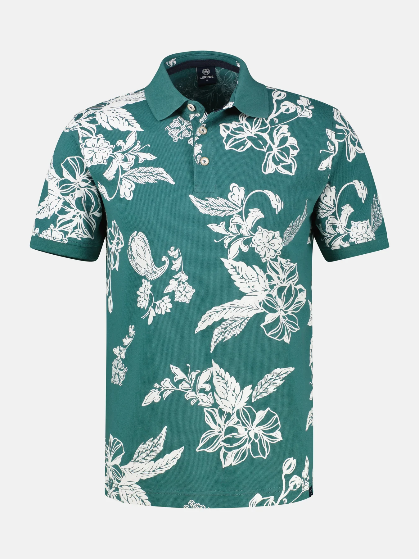 Lerros Poloshirt Print - Soft Teal