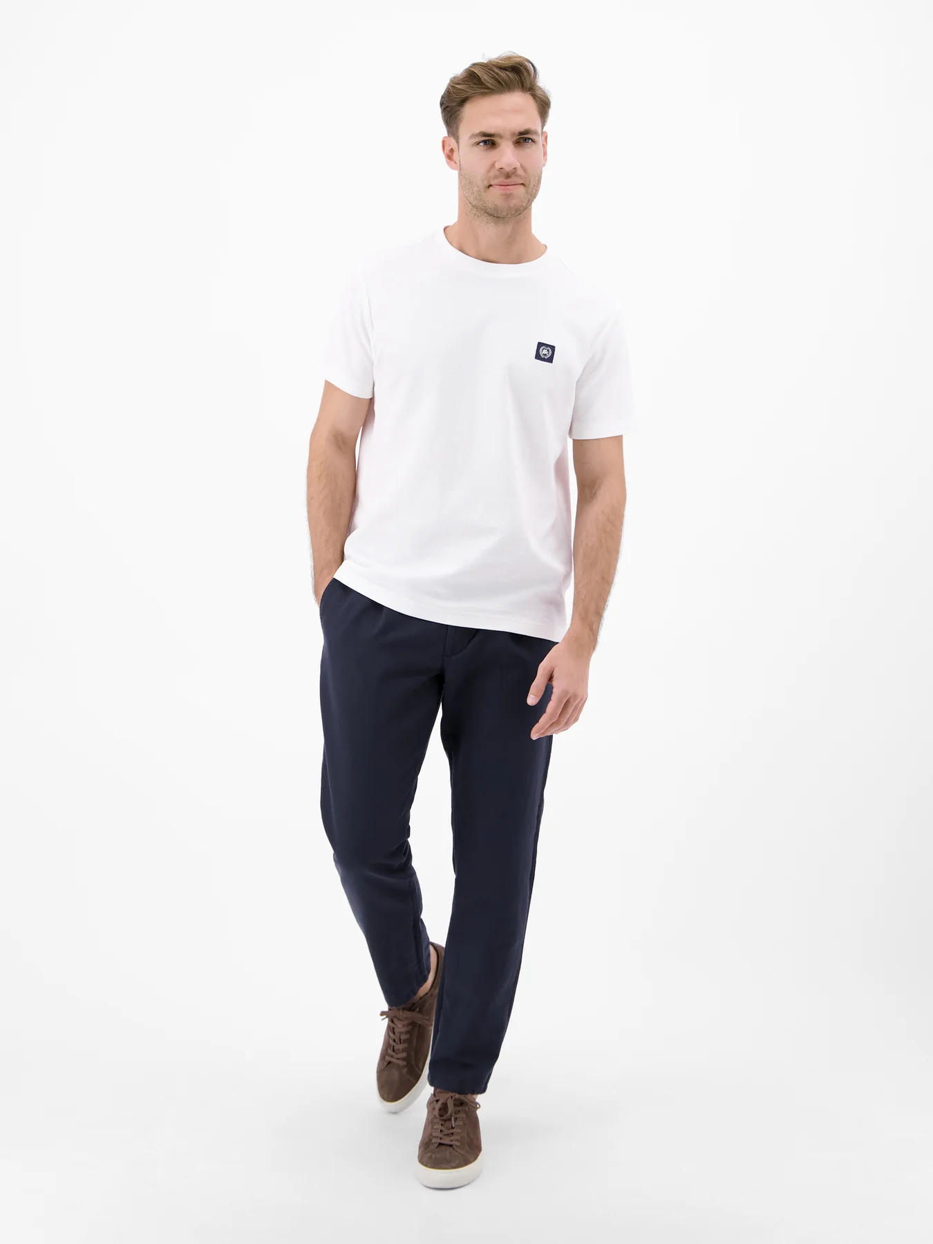 Lerros Leinenmix Chino - Blue Night