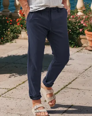 Lerros Leinenmix Chino - Blue Night