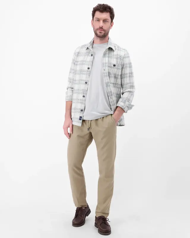 Lerros Leinenmix Chino - Medium Kitt