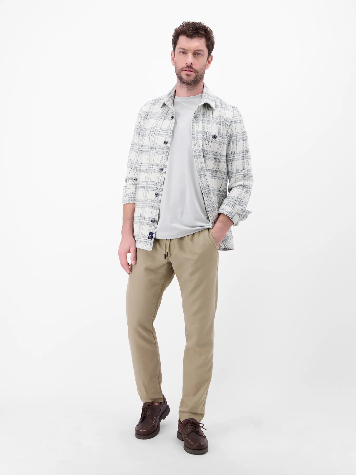 Lerros Linenmix Chino - Medium Kitt