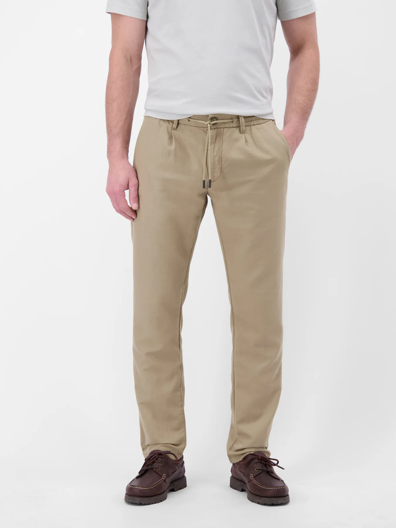 Lerros Leinenmix Chino - Medium Kitt