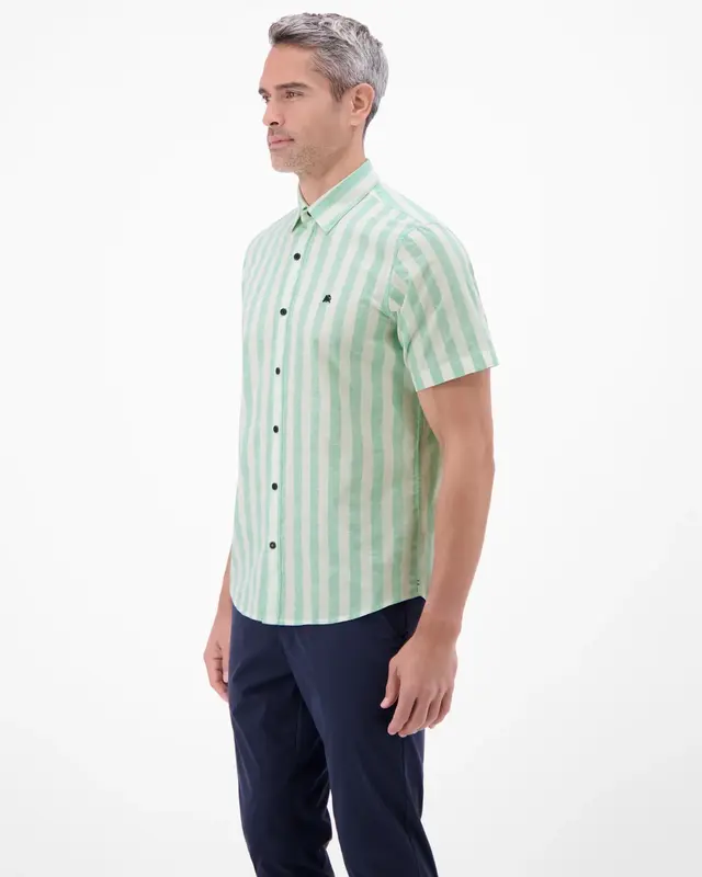 Lerros Striped Shirt - Mint Water