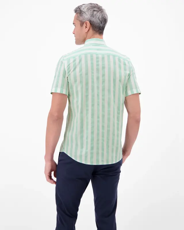 Lerros Striped Shirt - Mint Water