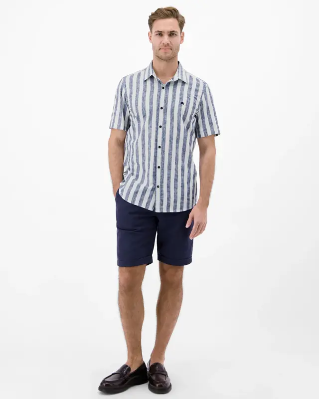 Lerros Striped Shirt - True Blue