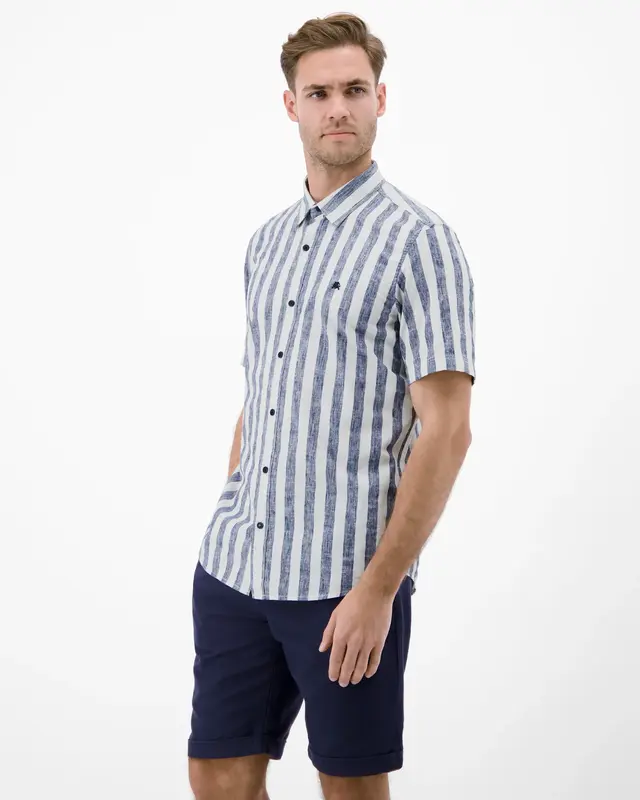 Lerros Striped Shirt - True Blue