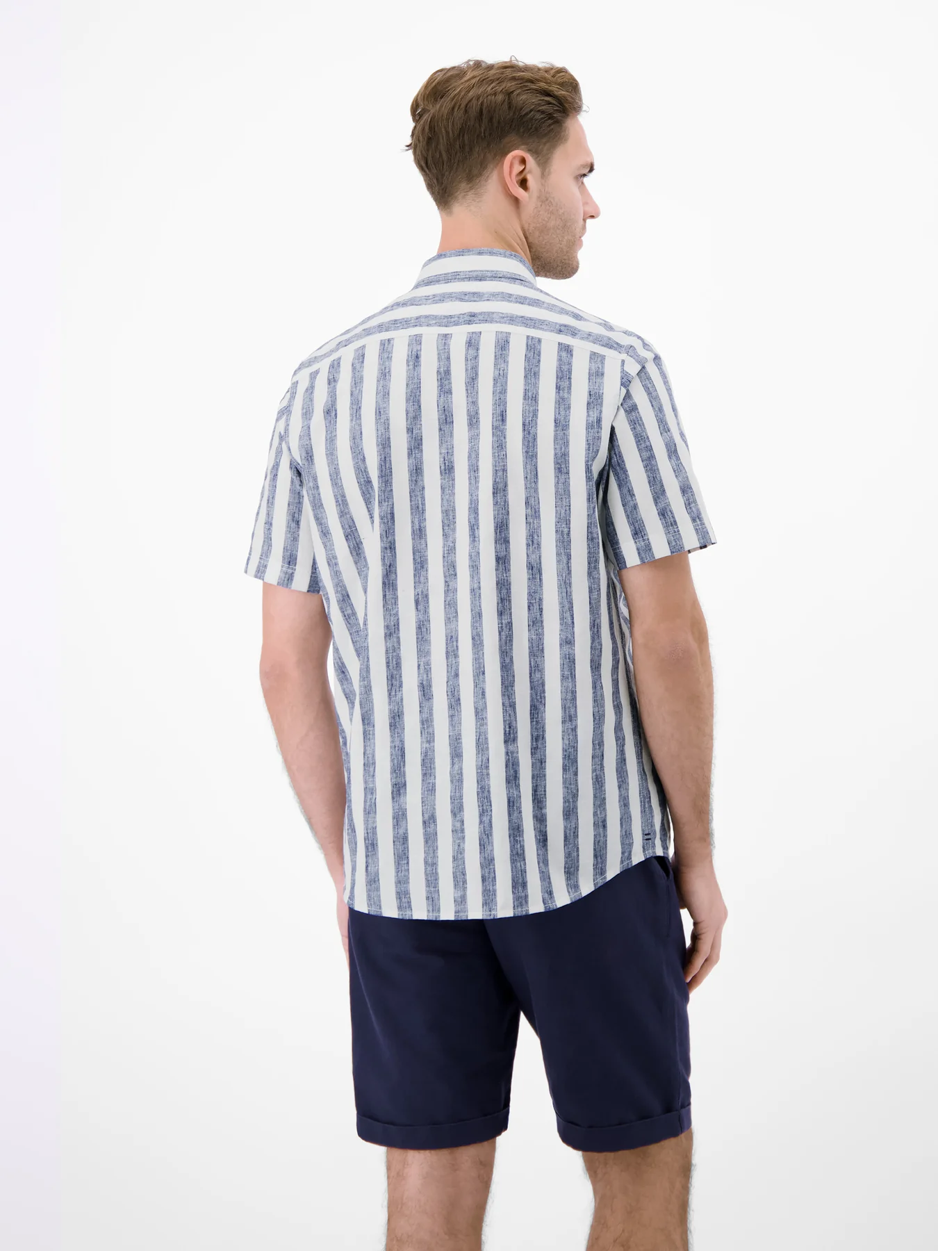 Lerros Striped Shirt - True Blue