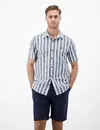 Lerros Striped Shirt - True Blue