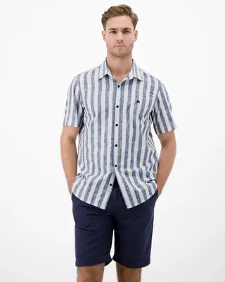 Lerros Striped Shirt - True Blue