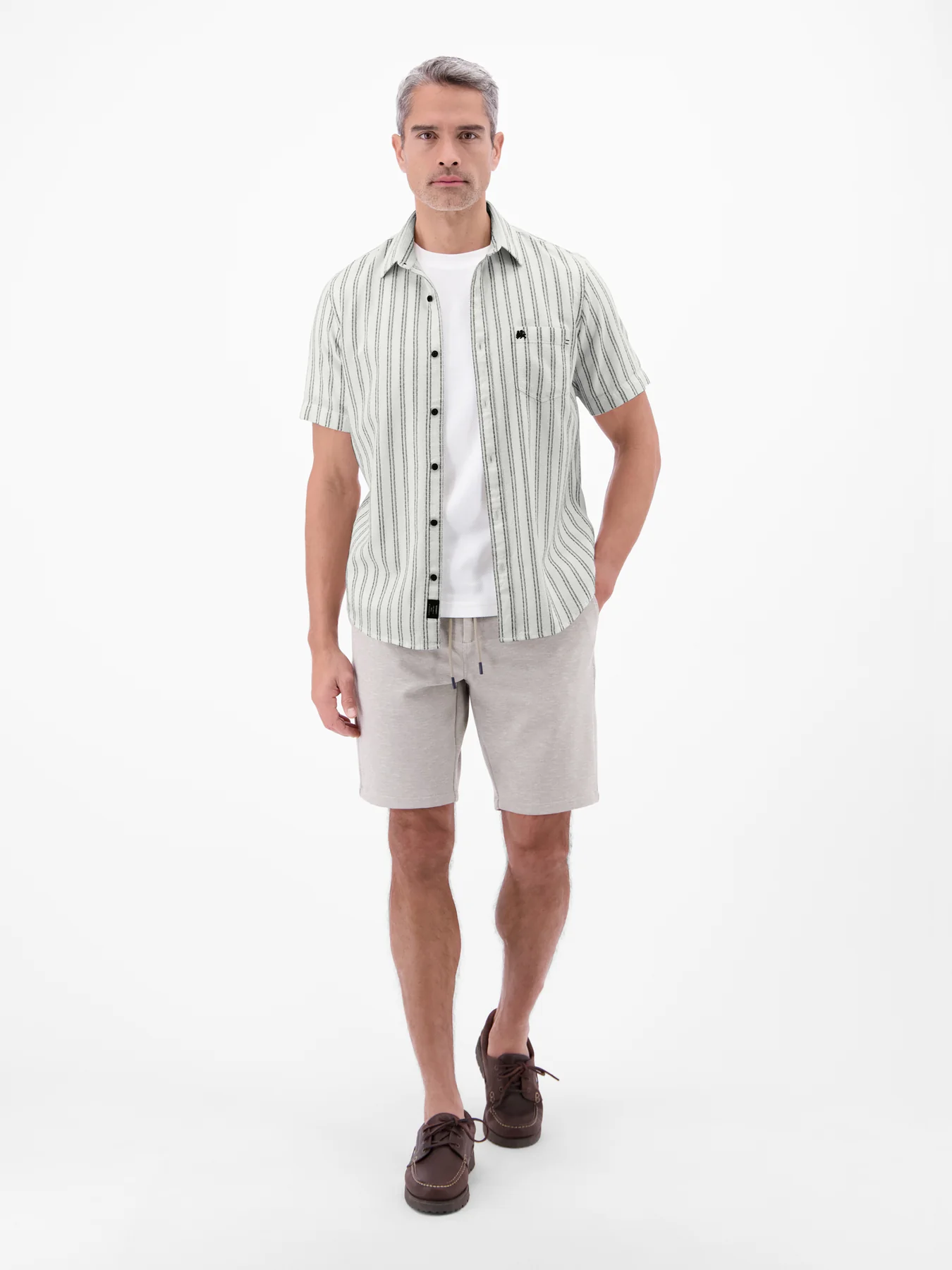 Lerros Striped Shirt - Broken White