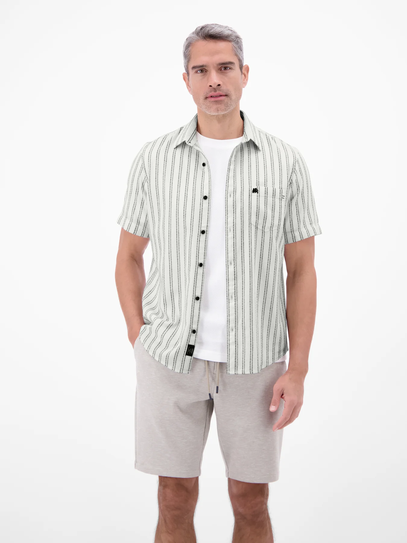 Lerros Striped Shirt - Broken White
