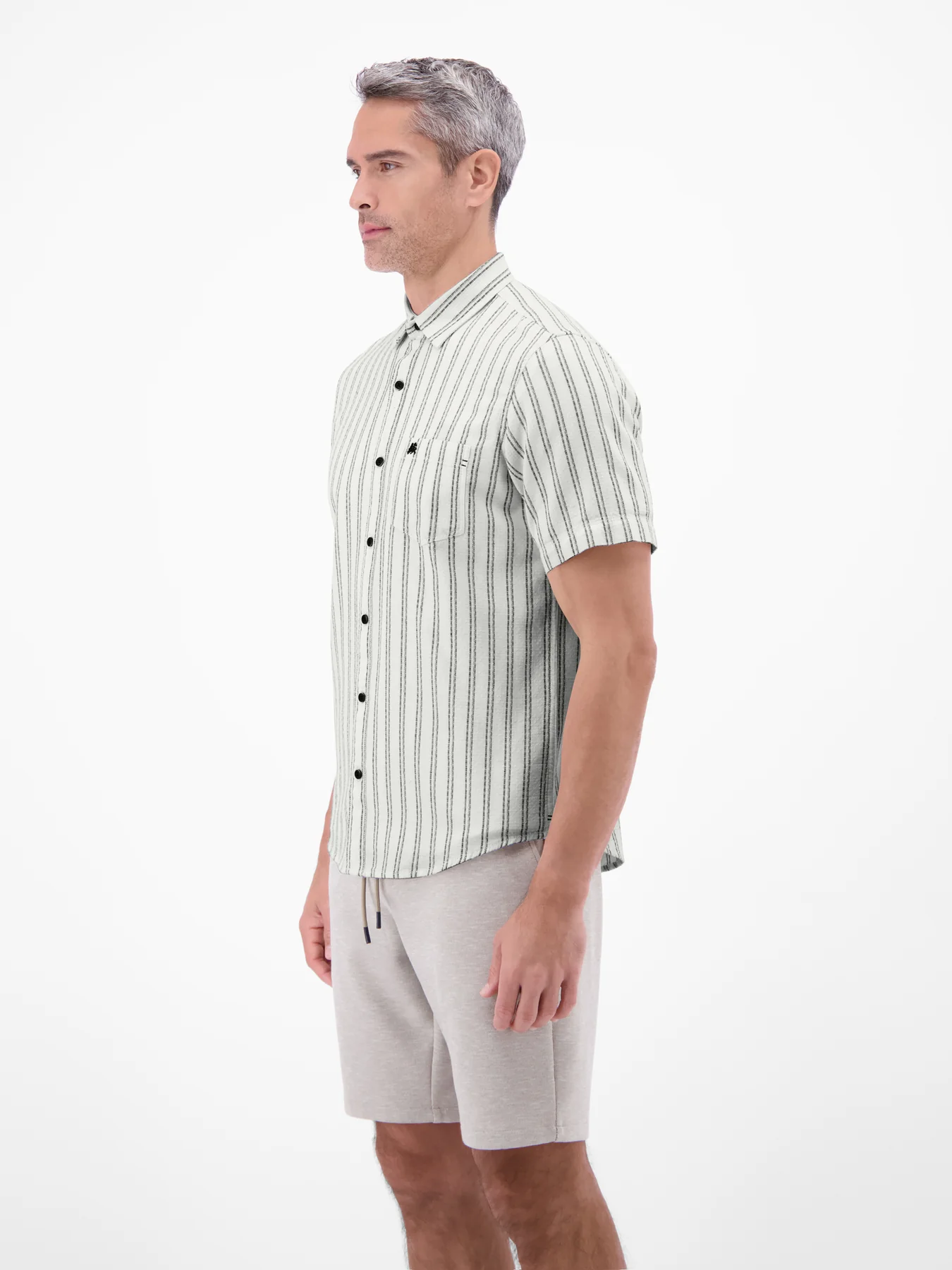 Lerros Striped Shirt - Broken White