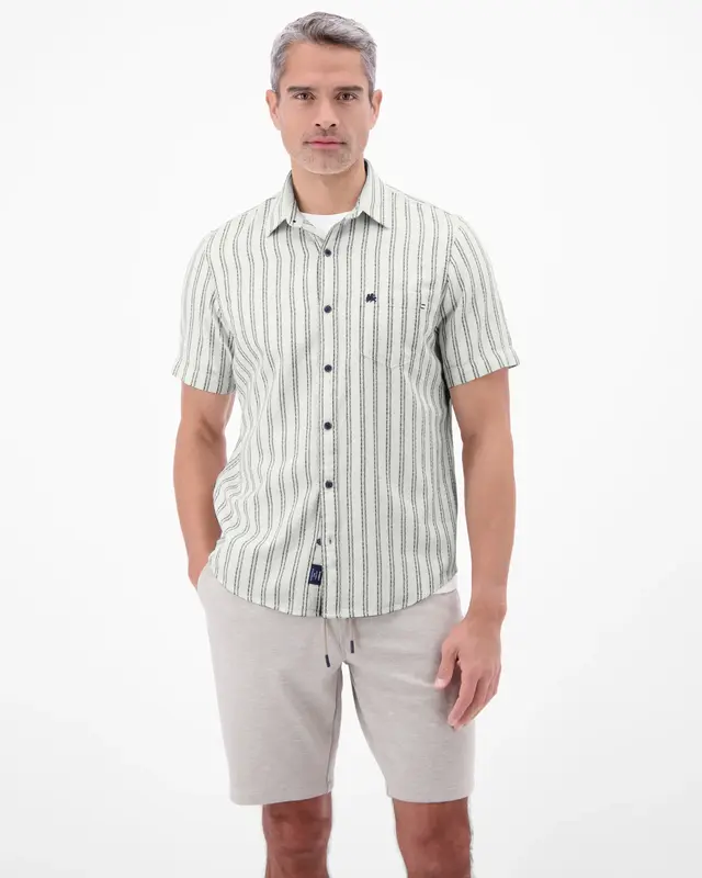 Lerros Striped Shirt - Broken White