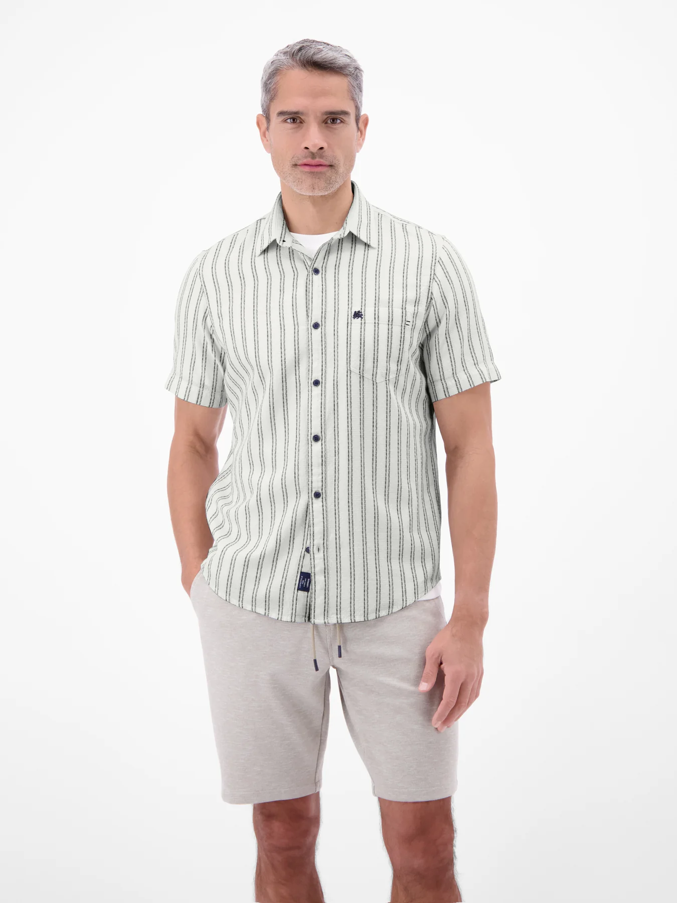 Lerros Striped Shirt - Broken White