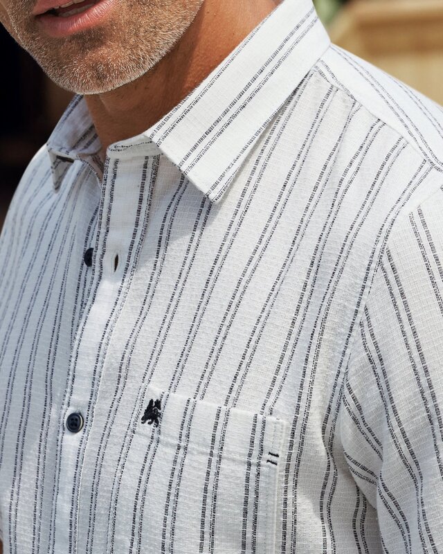 Lerros Striped Shirt - Broken White