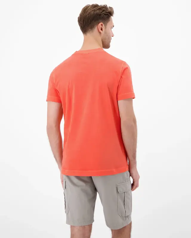 Lerros T-Shirt mit Brusttasche - Vivid Red