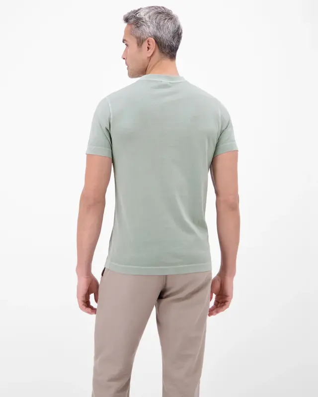Lerros T-Shirt with Chestpocket - Storm Grey
