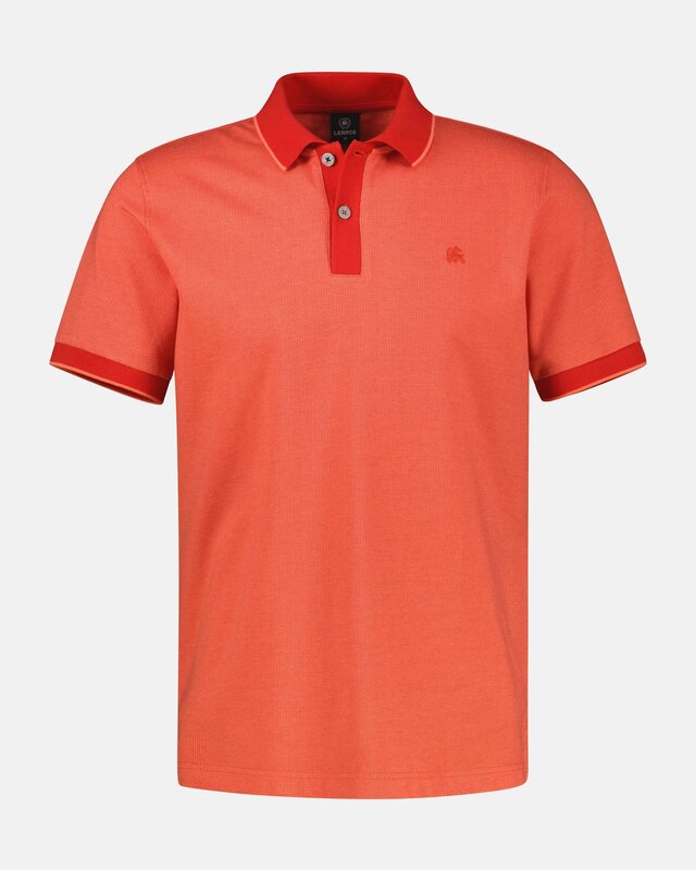 Lerros Poloshirt, Tweekleurig - Vivid Red