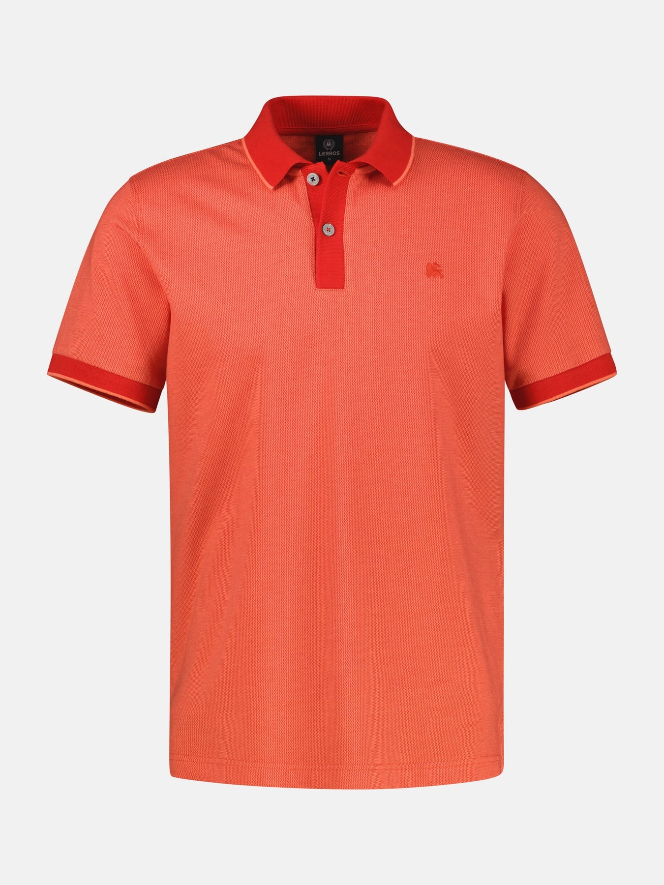 Lerros Poloshirt, Tweekleurig - Vivid Red