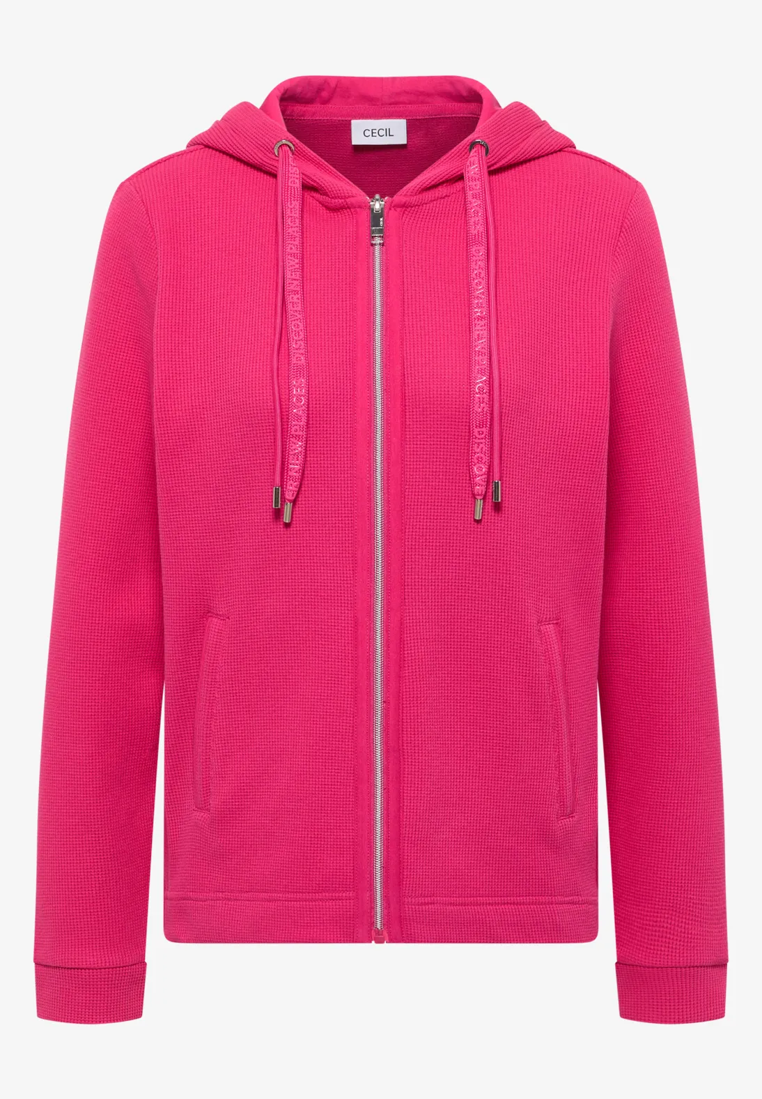 Cecil Cardigan mit Kapuze - Beetroot Pink