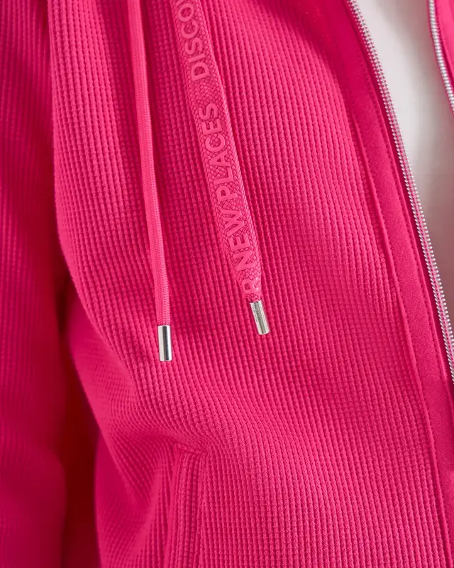 Cecil Vest met Capuchon - Beetroot Pink