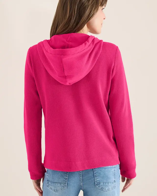 Cecil Vest met Capuchon - Beetroot Pink