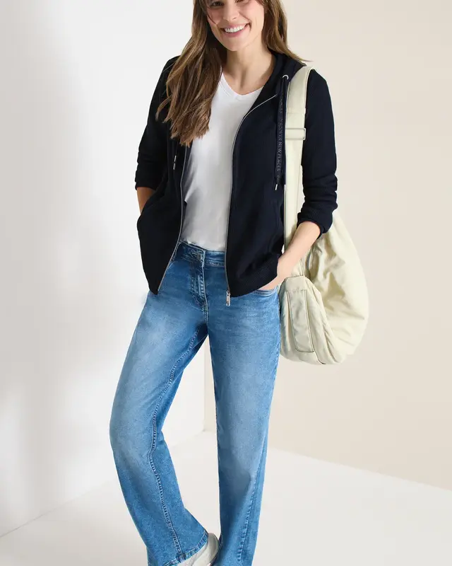 Cecil Cardigan with Hood - Universal Blue