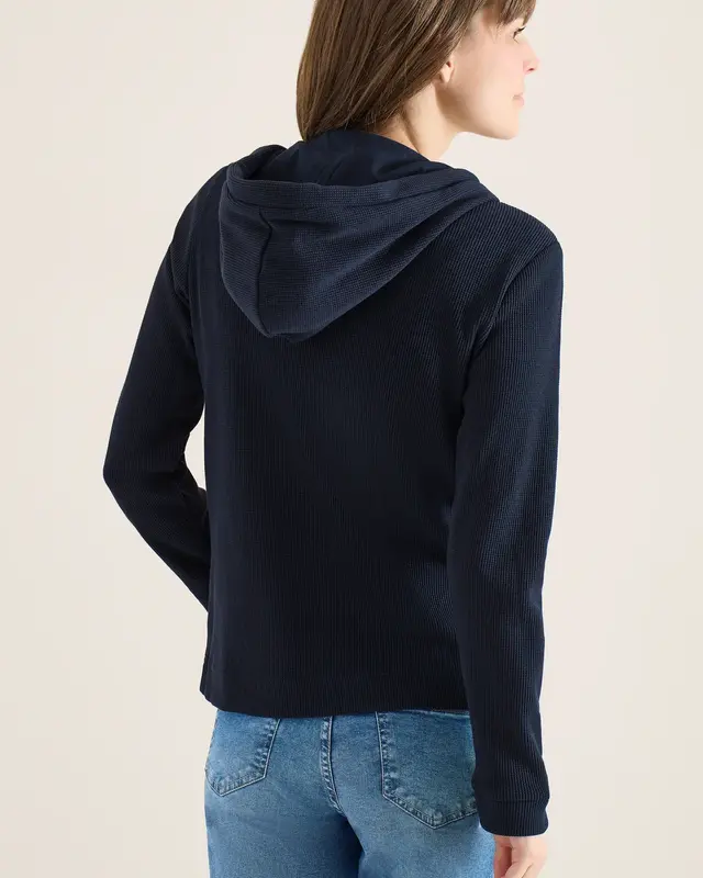 Cecil Vest met Capuchon - Universal Blue