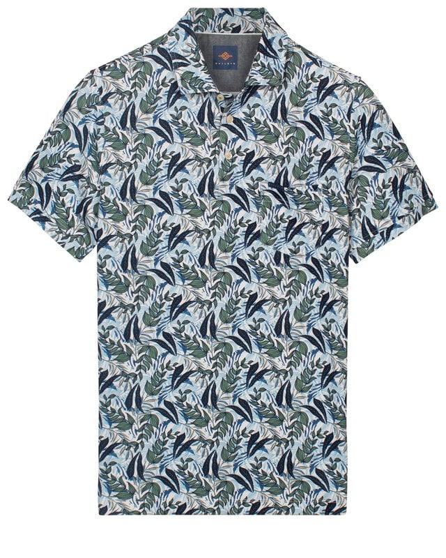 Baileys Poloshirt Leaves - Misty Green