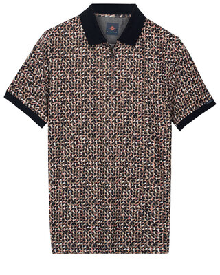 Baileys Poloshirt Mosaic - Taupe