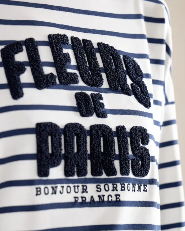 Cecil Shirt mit Wording - Universal Blue