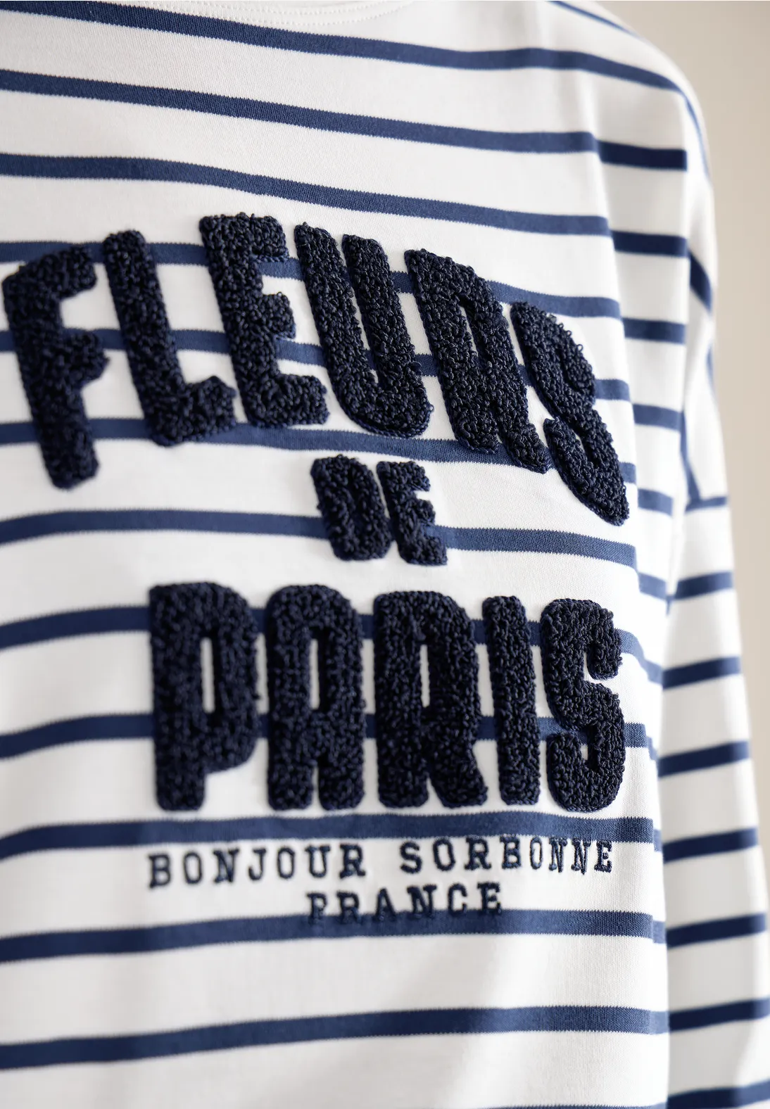 Cecil Shirt mit Wording - Universal Blue