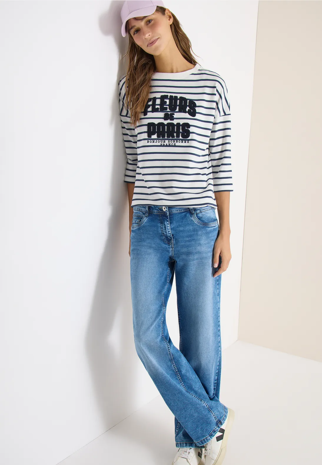 Cecil Shirt with Text - Universal Blue