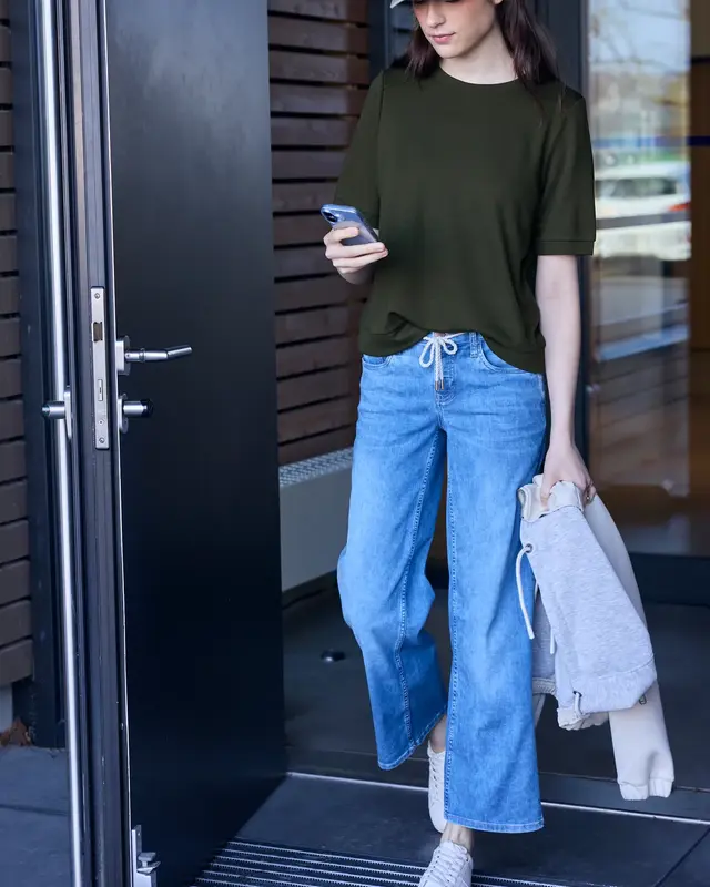 Street One Studio Basic Shirt - Oil Green