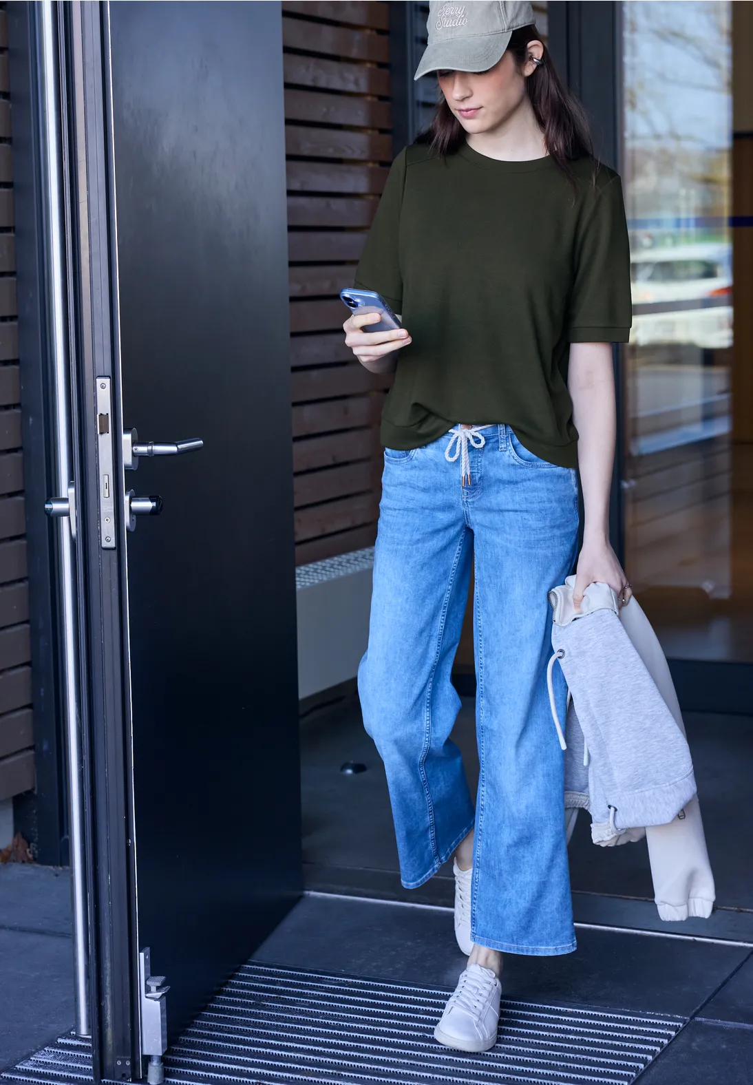 Street One Studio Basic Shirt - Oil Green