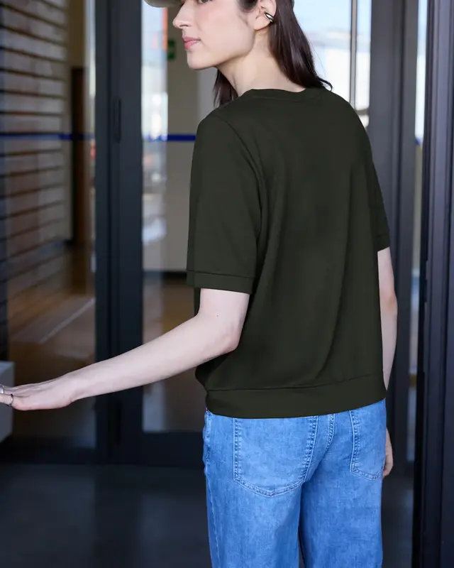 Street One Studio Basic Shirt - Oil Green